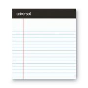 Picture of Universal® Premium Ruled Writing Pads, White, 5 x 8, Narrow Rule, 50 Sheets, 6 Pads