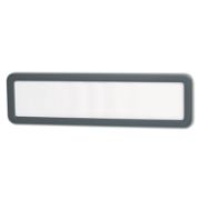 Picture of Universal® Recycled Cubicle Nameplate with Rounded Corners, 9 x 2 1/2, Charcoal