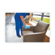 Picture of Rubbermaid® Commercial Microfiber Cleaning Cloths, 12 x 12, Blue, 24/Pack