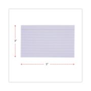 Picture of Universal® Ruled Index Cards, 3 x 5, White, 100/Pack