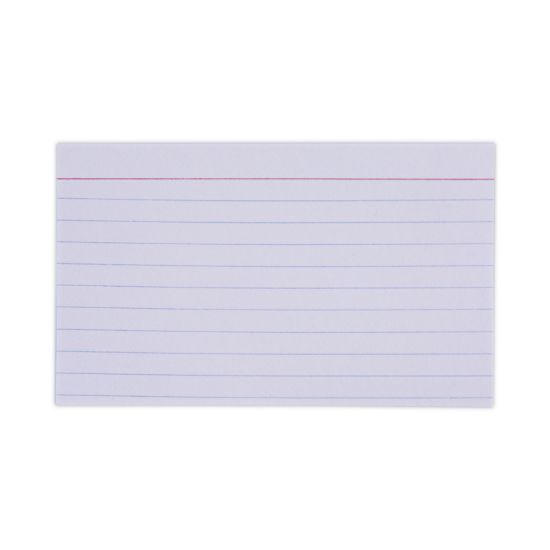 Picture of Universal® Ruled Index Cards, 3 x 5, White, 100/Pack