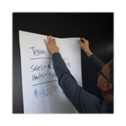 Picture of Universal® Self Stick Easel Pads, Unruled, 25 x 30, White, 2 30 Sheet Pads/Carton