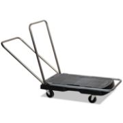 Picture of Rubbermaid® Commercial Utility-Duty Home/Office Cart, 250 lb Capacity, 20 1/2" x 32 1/2" Platform, BK