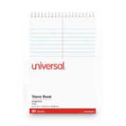 Picture of Universal® Steno Book, Gregg Rule, 6 x 9, White, 80 Sheets