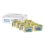 Picture of S.O.S.® Heavy Duty Scrubber Sponge, 3/Pk, 2 1/2 x 4 1/2, .9" Thick, Yellow-Green, 24/Ctn
