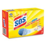 Picture of S.O.S.® Steel Wool Soap Pad, 4/Box, 24 Boxes/Carton