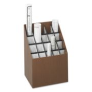 Picture of Safco® Corrugated Roll Files, 20 Compartments, 15w x 12d x 22h, Woodgrain