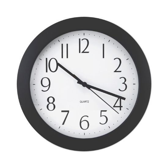 Picture of Universal® Whisper Quiet Clock, 12", Black