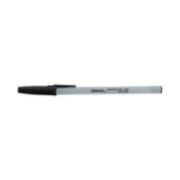 Picture of Universal® Economy Ballpoint Stick Oil-Based Pen, Black Ink, Fine, Dozen