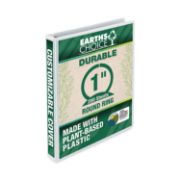 Picture of Samsill® Earth's Choice Biobased Round Ring View Binder, 1" Cap, White
