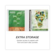 Picture of Samsill® Earth's Choice Biobased Round Ring View Binder, 1" Cap, White