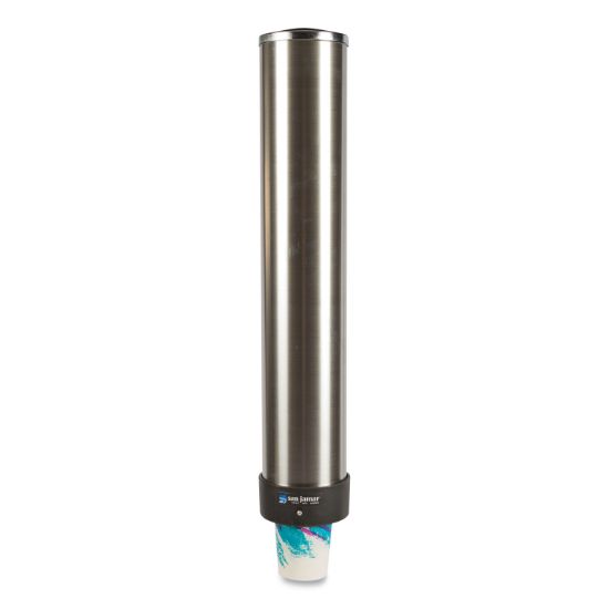 Picture of San Jamar® Large Water Cup Dispenser w/Removable Cap, Wall Mounted, Stainless Steel