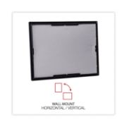 Picture of Universal® Plastic Easy Mount Frame for 8 1/2 x 11 Insert, 3/Pack, Black