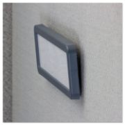 Picture of Universal® Recycled Cubicle Nameplate with Rounded Corners, 9 x 2 1/2, Charcoal