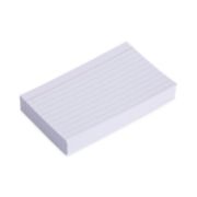 Picture of Universal® Ruled Index Cards, 3 x 5, White, 100/Pack