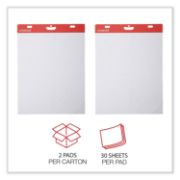 Picture of Universal® Self Stick Easel Pads, Unruled, 25 x 30, White, 2 30 Sheet Pads/Carton
