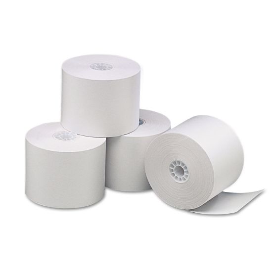 Picture of Universal® Single-Ply Thermal Paper Rolls, 2 1/4" x 85 ft, White, 3/Pack