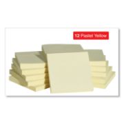 Picture of Universal® Standard Self-Stick Notes, 3 x 3, Yellow, 100-Sheet, 12/Pack