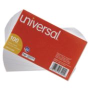 Picture of Universal® Unruled Index Cards, 3 x 5, White, 100/Pack
