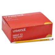 Picture of Universal® Woodcase Pencil, HB #2, Yellow Barrel, 144/Pack