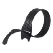 Picture of Velcro® Reusable Self-Gripping Ties, 1/2 x Eight Inches, Black/Gray, 50 Ties/Pack