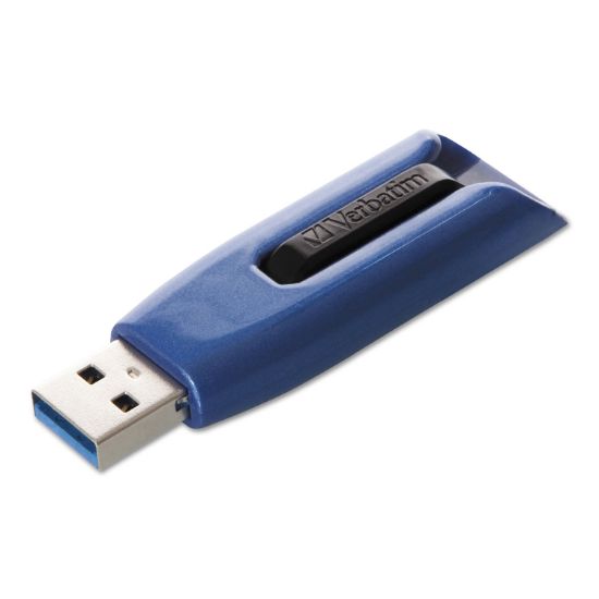 Picture of Verbatim® V3 Max USB 3.0 Flash Drive, 256GB, Blue