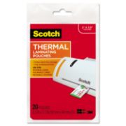 Picture of Scotch™ Business Card Size Thermal Laminating Pouches, 5 mil, 3 3/4 x 2 3/8, 20/Pack