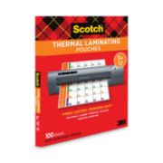 Picture of Scotch™ Letter Size Thermal Laminating Pouches, 3 mil, 11 1/2 x 9, 100 per Pack