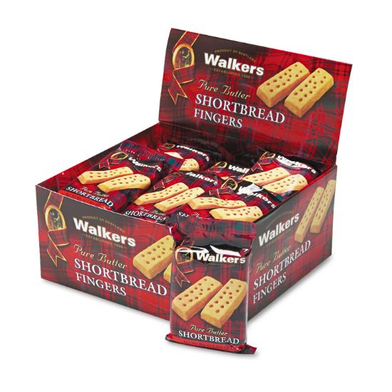 Picture of Walkers Shortbread Cookies, 2/Pack, 24 Packs/Box