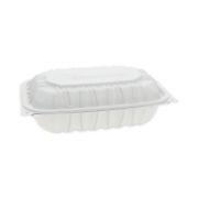 Picture of VENTED MICROWAVABLE HINGED-LID TAKEOUT CONTAINER, 9 X 6 X 2.75, WHITE, 170/CARTO