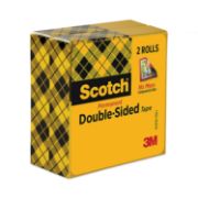 Picture of Scotch® 665 Double-Sided Tape, 1/2" x 900", 1" Core, Clear, 2/Pack