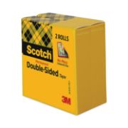 Picture of Scotch® 665 Double-Sided Tape, 1/2" x 900", 1" Core, Clear, 2/Pack