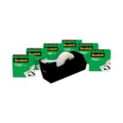 Picture of Scotch® Magic Tape Value Pack w/C38 Dispenser, 3/4" x 1000", 1" Core, Clear, 6/Pack