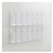 Picture of Safco® Reveal Clear Literature Displays, 12 Compartments, 30 w x 2d x 20 1/4h, Clear