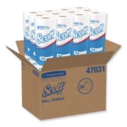 Picture of Scott® Choose-A-Sheet Mega Roll Paper Towels, 1-Ply, White, 102/Roll, 24/Carton