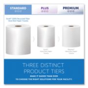 Picture of Scott® Hard Roll Towels, 100% Recycled, 1.5" Core, White, 8" x 800ft, 12 Rolls/Carton