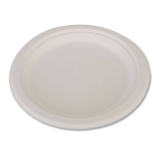 Picture of SCT® ChampWare Heavyweight Bagasse Dinnerware, Plate, 9", White, 500/Carton