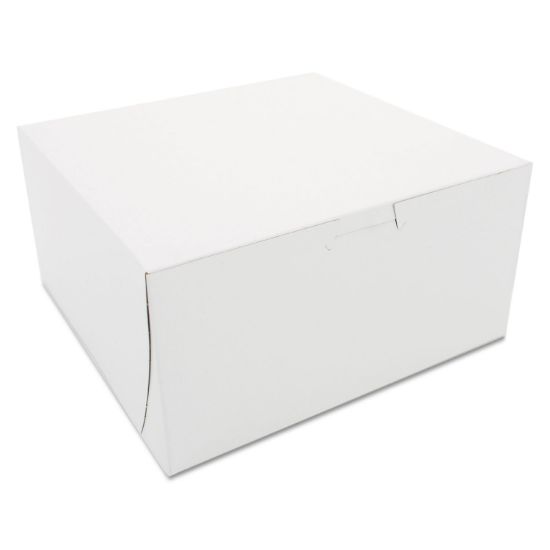 Picture of SCT® Non-Window Bakery Boxes, 8 x 8 x 4, White, 250/Carton
