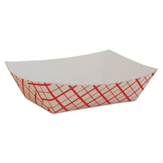 Picture of SCT® Paper Food Baskets, Red/White Checkerboard, 1/2 lb Capacity, 1000/Carton