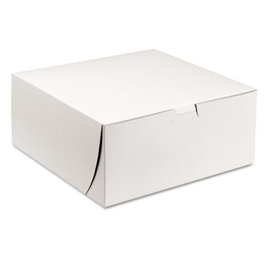 Picture of SCT® Tuck-Top Bakery Boxes, 9w x 9d x 4h, White, 200/Carton
