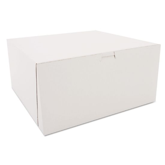 Picture of SCT® Tuck-Top Bakery Boxes, White, Paperboard, 12 x 12 x 6