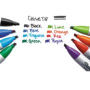 Picture of Sharpie Chisel Tip Permanent Markers 8/Pkg Assorted Colors