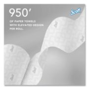 Picture of Scott® Hard Roll Towels, White, 8" x 950 ft, 6 Rolls/Carton