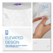 Picture of Scott® Hard Roll Towels, White, 8" x 950 ft, 6 Rolls/Carton