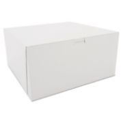 Picture of SCT® Tuck-Top Bakery Boxes, White, Paperboard, 12 x 12 x 6