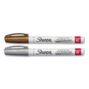 Picture of Sharpie Extra Fine Oil-Based Paint Markers 2/Pkg Gold, Silver