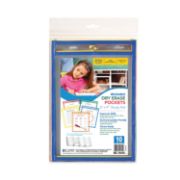 Picture of Reusable Dry-Erase Pockets 6"X9" 10/Pkg Assorted Primary Colors